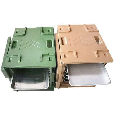 PE 물질과 열을 유지하는 기능이있는 130L 볼륨 로토모델링 단열 용기