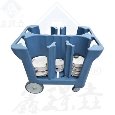 주방 장비 식품 큰 바퀴와 맞춤형 색상을 가진 따뜻한 회전형 접시 카트