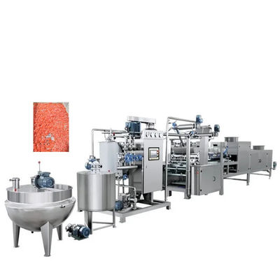 전압 380V 캔디 제조 생산 라인 고무 곰 롤리팝 캔디 제조 기계