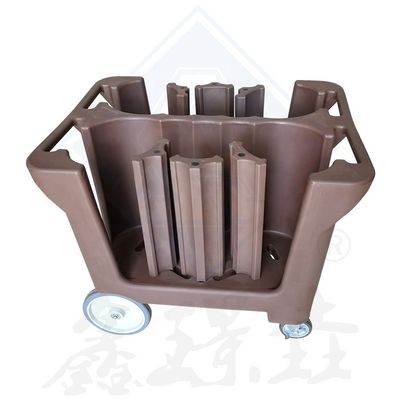 이 상업용 부엌 그릇 수집 카트를 사용하여 효율적으로 접시를 수집