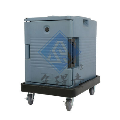 식품 디스플레이 검은 색 단열 상업식품 열기 운송 컨테이너 트롤리