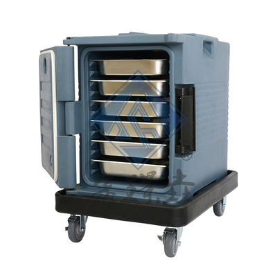 식품 디스플레이 검은 색 단열 상업식품 열기 운송 컨테이너 트롤리