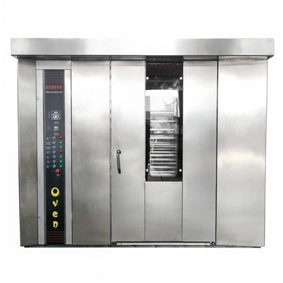 전원 공급원 가스 빵 베이커리 장비 32 트레이 회전 오븐 상용 베이킹 머신