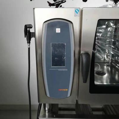 CE 인증과 18.6kw의 전력을 가진 프랑스 빵을 구하기 위한 8 트레이 가스 컨벡션 콤비 오븐