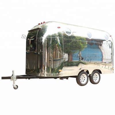 도로 휠 전기 트럭 이동하기 쉬운 모바일 부엌 서비스 자동차 냉장고