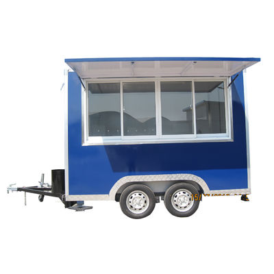 4개의 도로 바퀴와 완전히 장착된 부엌을 갖춘 상업용 외식 컨센션 트레일러