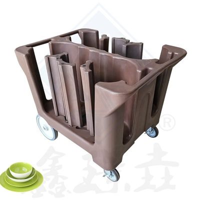 쉽게 청소 할 수 있는 다채로운 호텔 용품 레스토랑 접시 카트 더러운 접시 트롤