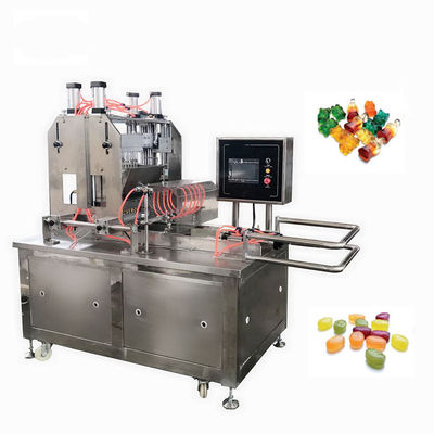 500kg 스타 하드 플래트 롤리팝 젤리 캔디 생산을 위한 Gummy Depositing Machine