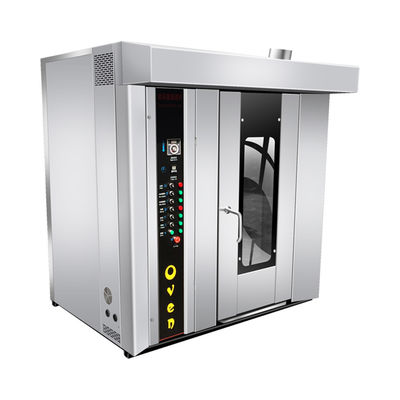 스테인레스 스틸 32 트레이 빵 빵 공장에서 빵과 케이크를 구하기 위한 로터리 오븐