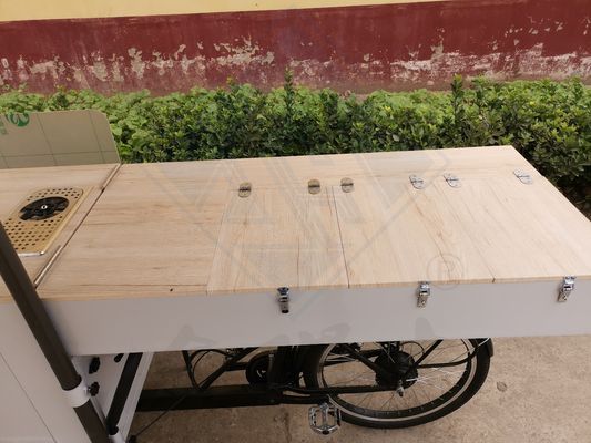 식품 음료 상점 이동식품 트레일러 야외 거리 음식용 자전거 판매 카트