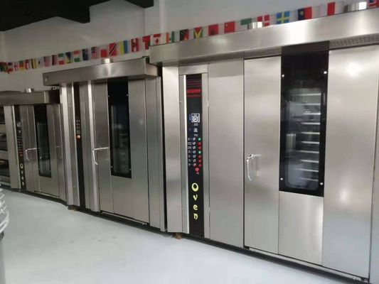 32 트레이 로터리 오븐 380V 전기 소비 52.5kwh 산업 베이킹 필요