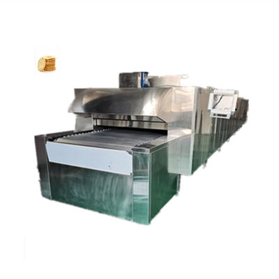 48KW / H 상업적 프랑스 빵 자동 컵 케이크 가스 터널 오븐