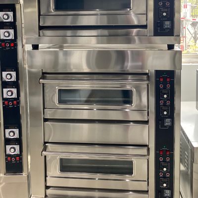 베이커리 기계 3 데크 가스 빵 빵 구리 오븐 밀 피타 빵 제조