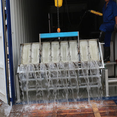 덴마크 댄포스 확장 밸브 터치 스크린 제어 시스템 사용 블록 아이스 머신