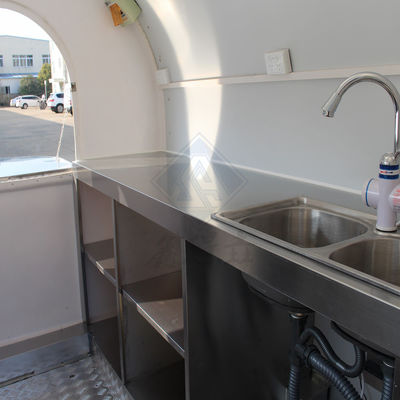 장수용 250 원형 모바일 음식 트럭