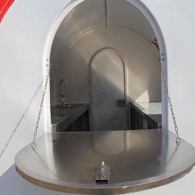 장수용 250 원형 모바일 음식 트럭