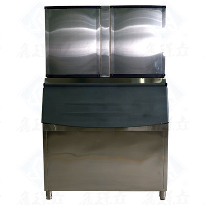 자동 큐브 얼음 기계 큐브 얼음 모양과 450kg 얼음 저장 빈 용량