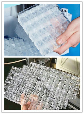 자동 큐브 얼음 기계 큐브 얼음 모양과 450kg 얼음 저장 빈 용량