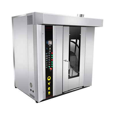 산업 베이커리 장비 32 트레이 피타 빵 견과류 원료와 함께 로터리 오븐