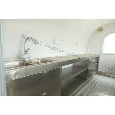 에어스트림 음식 트럭 이동식 음식 트레일러 아이스크림과 핫도그 간식