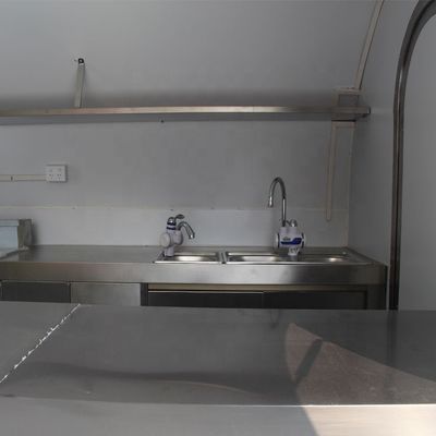 1.5kW 크레프 음식 트레일러 바베큐 음료 및 모바일 판매 서비스