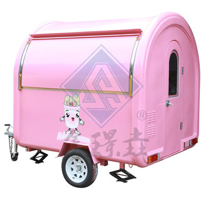 250 커머셜 스트리트에서 야외 간식 및 음료용 둥근 모델 이동식 식품 트럭