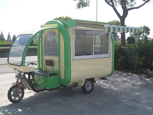 편리한 L380 x W160 x H235cm 전기 음식 트럭 거리 간식과 도넛에 이상적입니다.
