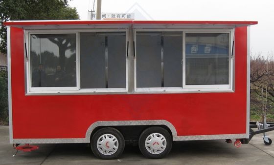 400*225*240 전기 아이스크림 트럭과 로스트 치킨용으로 전면 장착된 이동식품 카트
