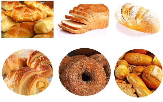 전기 가스 디젤 산업 증기 완전 자동 로터리 오븐 빵 만들기 50.5kw