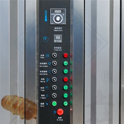 산업용 식품 가공 기계 W670mm x D820mm x H1700mm 전기 빵 구리 오븐