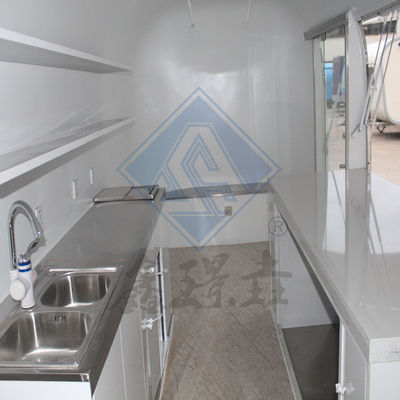 야외 스트리트 푸드 카트 300cm 단일 축 상업 아이스크림 간식 음료 판매 트럭