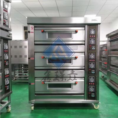 가스 베이커리 피자 오븐 상용 부엌에서 빵을 구하기 위한 클래식 데크 오븐