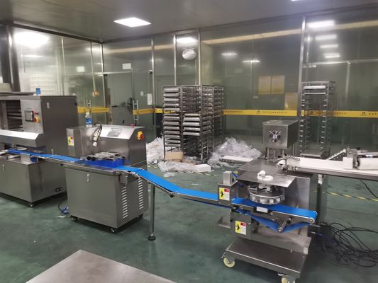 듀플 컬러 쿠키 모치 아이스크림 채우기 JY-868 PLC 간편 작동 3 호퍼