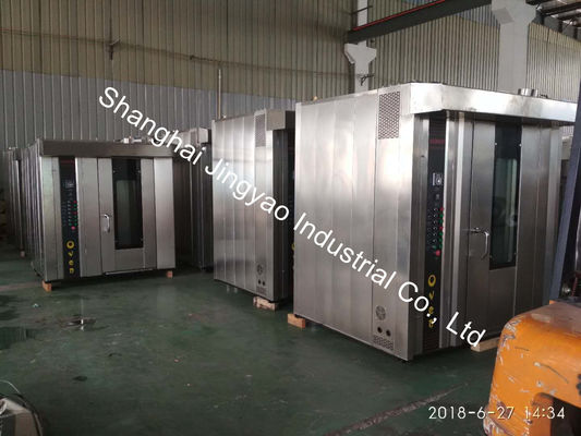 가스 베이커리 장비 34 및 68 트레이 뜨거운 공기 회전 오븐 빵을 구기 200kg/당