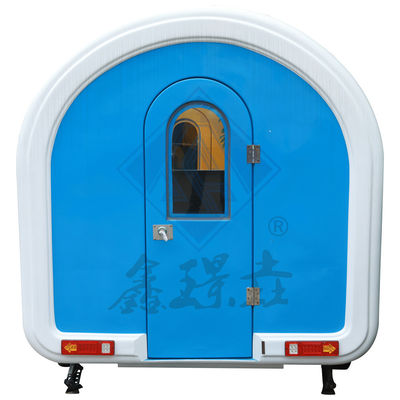 맞춤형 산업형 둥근 모델 사각형 이동식 식품 트럭 6M 단일 / 이중 축