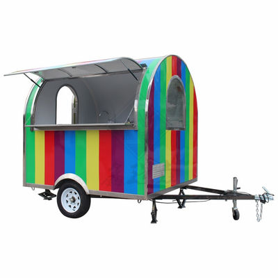 맞춤형 산업형 둥근 모델 사각형 이동식품 트럭 2.8M 단일/중축