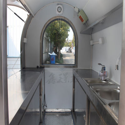 맞춤형 산업형 둥근 모델 사각형 이동식품 트럭 2.2M 단일/중축