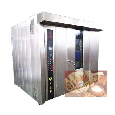 베이커리 32 로터리 가스 산업 전기 쿠키 케이크 빵 베이킹 오븐 완전 자동