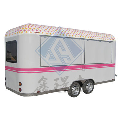 맞춤형 원형 모델 600 이동식 식품 트럭 단일 / 이중 축 및 디자인