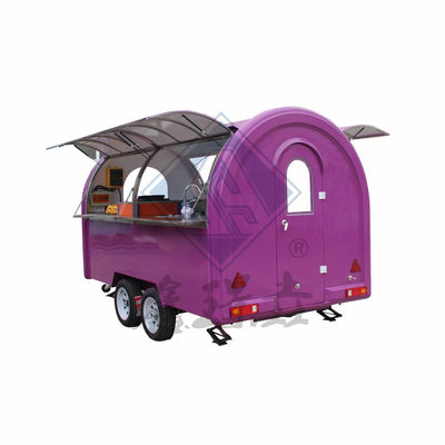 캔피와 맞춤 요리 장비가있는 단일 / 이중 축 이동식 식품 트럭