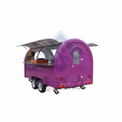 캔피와 맞춤 요리 장비가있는 단일 / 이중 축 이동식 식품 트럭