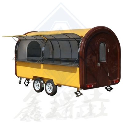 식품 서비스용 맞춤형 단일 / 이중 축 이동식 식품 트럭