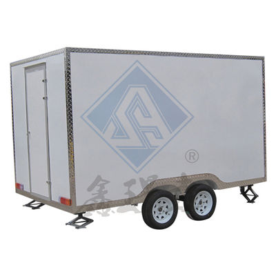 1000KG 이동식품 트럭 단일 / 이중 축 및 캐노피 디자인 사용자 정의