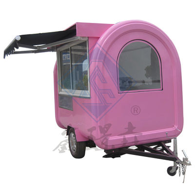 외관 거리 음식용 단축/중축 둥근 모델 이동식 식품 트럭