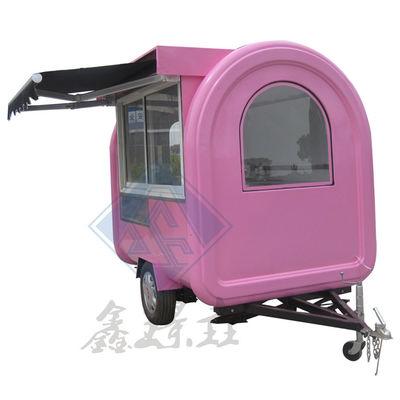 외관 거리 음식용 단축/중축 둥근 모델 이동식 식품 트럭