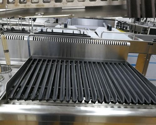 스테인리스 스틸 전기 라바 바위 그릴 테이블 톱 바비큐 그릴 400*650*480MM