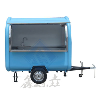 상업적인 외식 사용자를 위해 사용자 지정 220CM 단일 축 이동식 식품 트럭 1000 / 년
