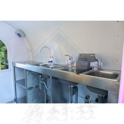 야외 거리 판매 이동식품 트럭 전체 부엌과 320*180*220 차원