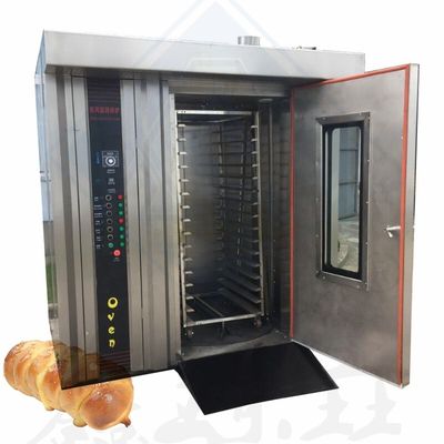 물 기반 16/32/68 트레이 가스 전기 디젤 자동 회전 오븐 쿠키 케이크 빵