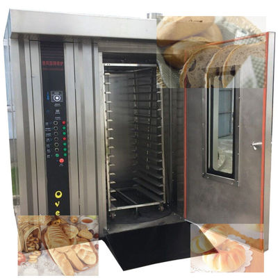 가스 전기 디젤 16 트레이 자동 회전 오븐 쿠키 케이크 빵